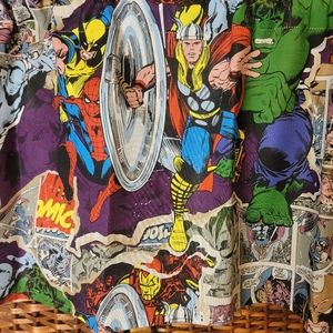 Super Hero Professionally Sewn Window Valance 41" x 15" Cotton